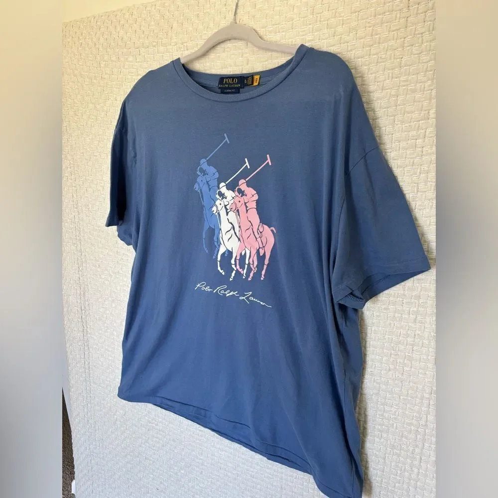 Men's Classic-Fit Big Pony Jersey T-Shirt✨
